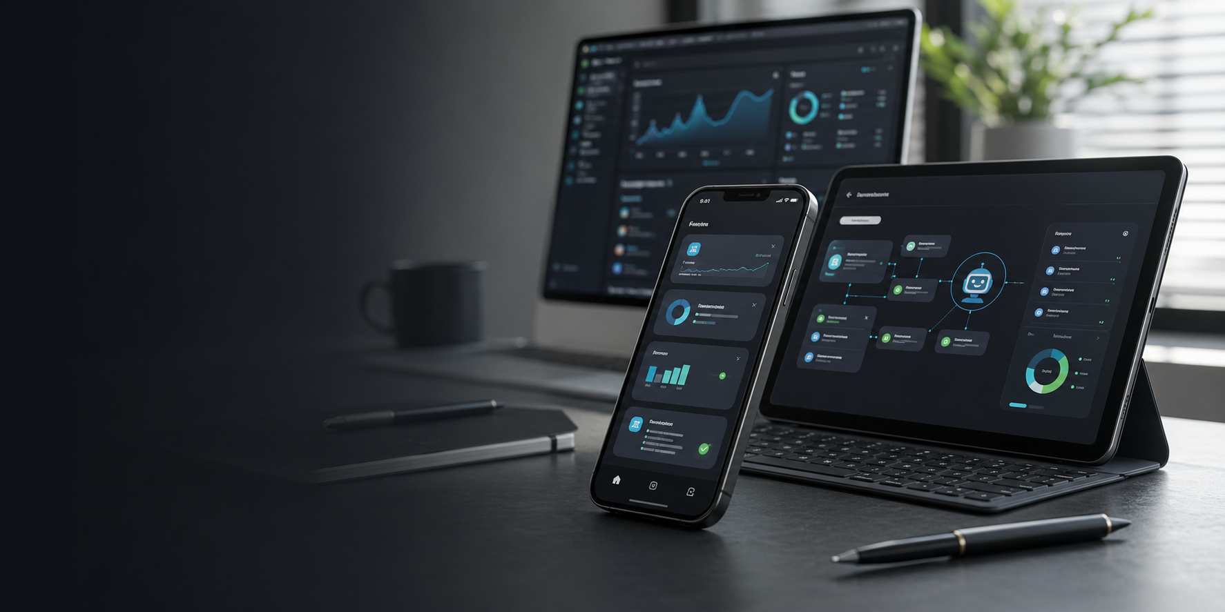 Mobile app and AI automation product scene